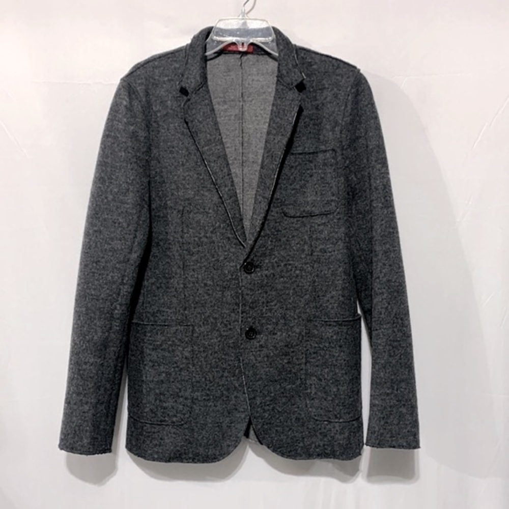 SAKS FIFTH Avenue knit blazer Trim Fit 2 button pockets lined sleeves men’s M